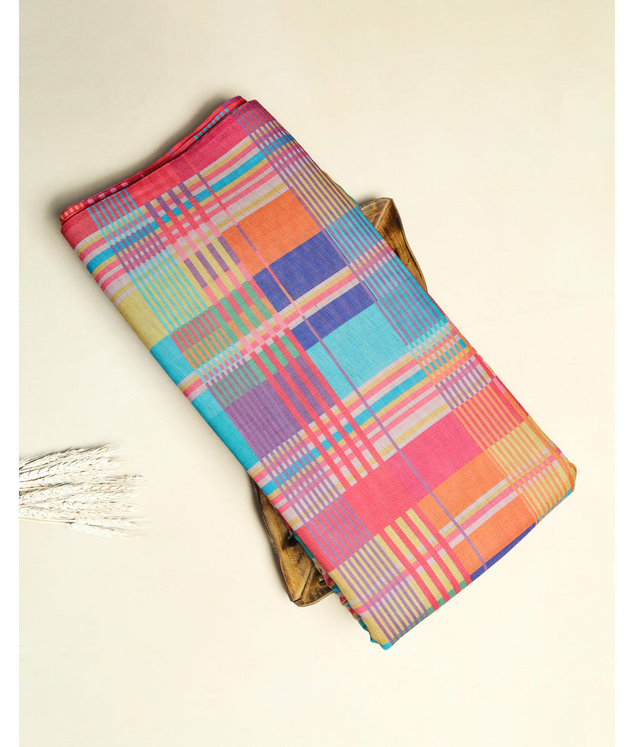 RAJWADI LINEN DIGITAL PRINTED FABRIC