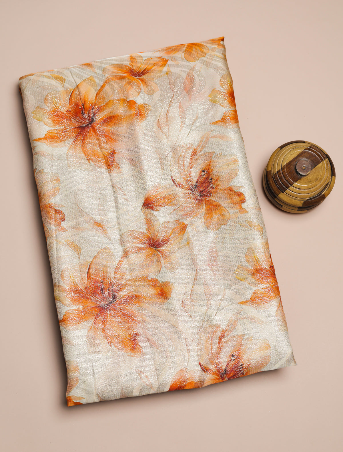 PREMIUM PURE DIOR SILK PRINTED FABRIC - PRE-CUT 4 MTRS PIECE