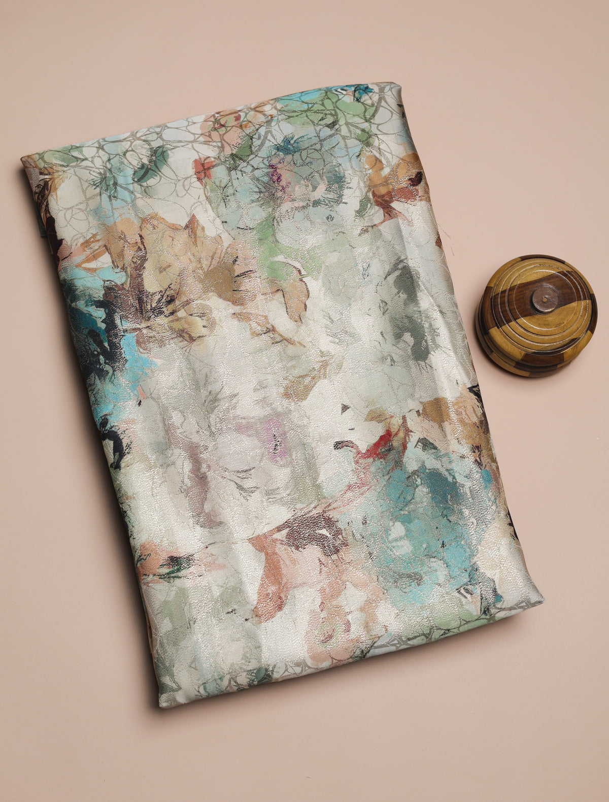 PREMIUM PURE DIOR SILK PRINTED FABRIC - PRE-CUT 4 MTRS PIECE