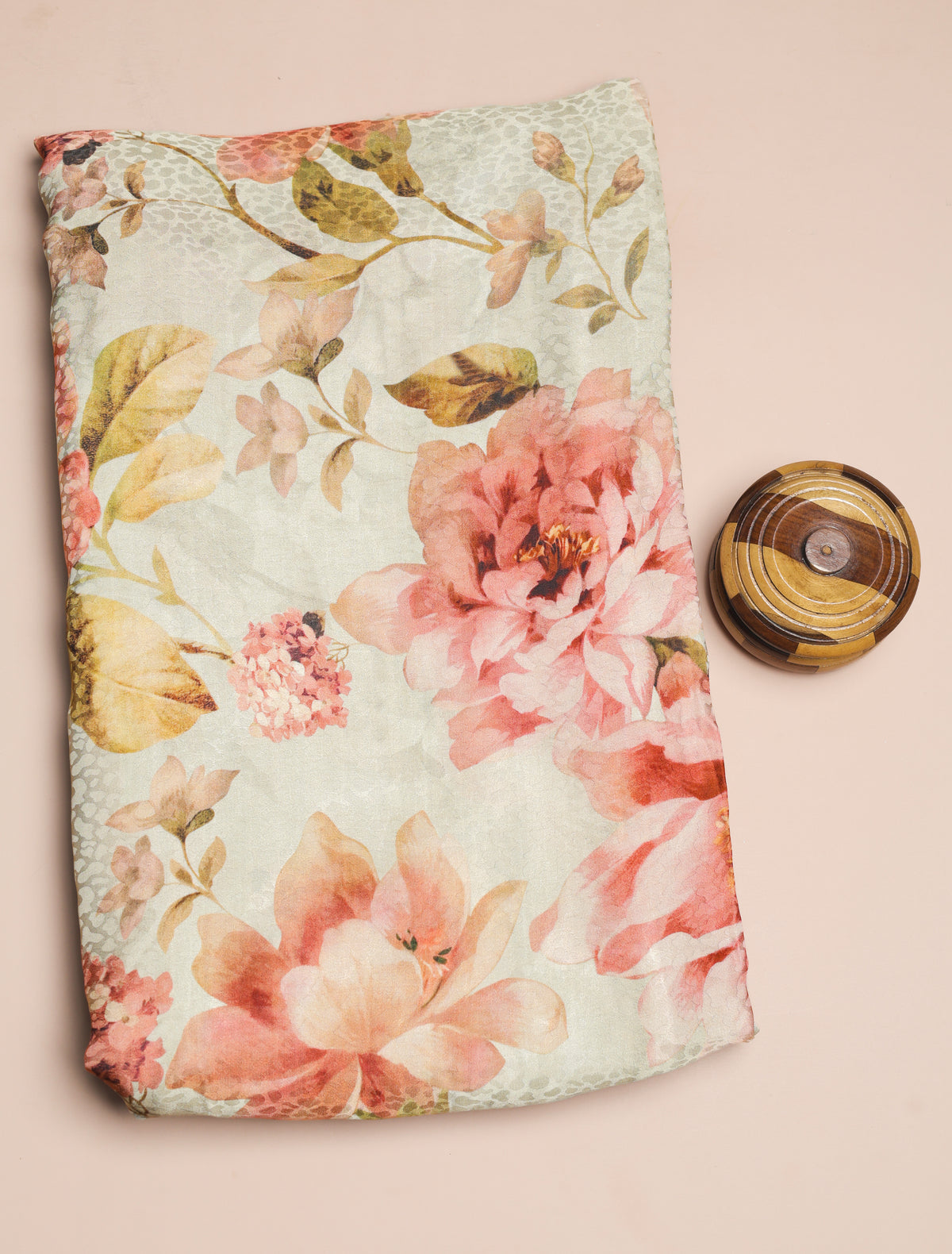 BEMBERG CHIFFON PRINTED FABRIC - PRE-CUT 4 MTRS PIECE