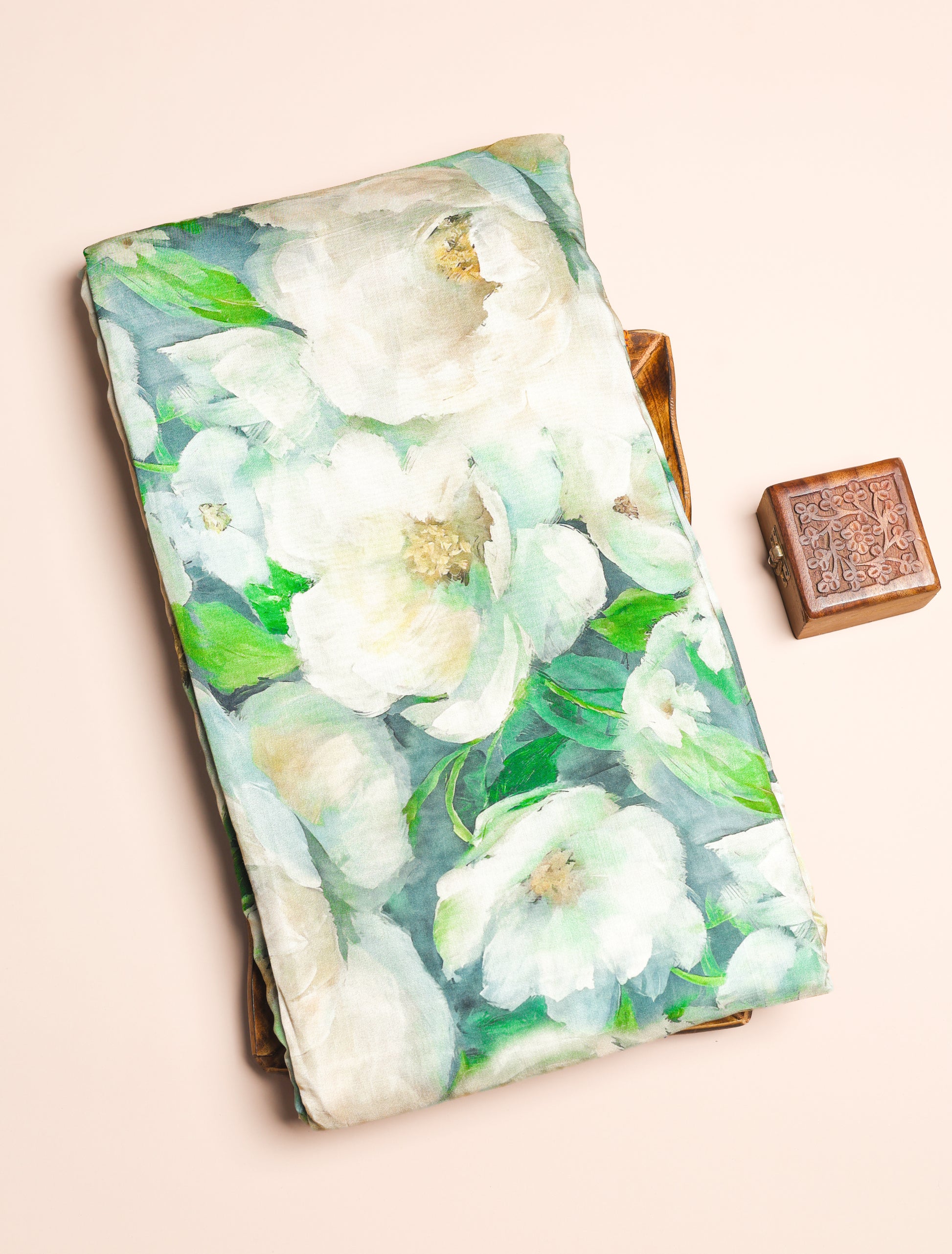 PURE BEMBERG COTTON SILK PRINTED FABRIC