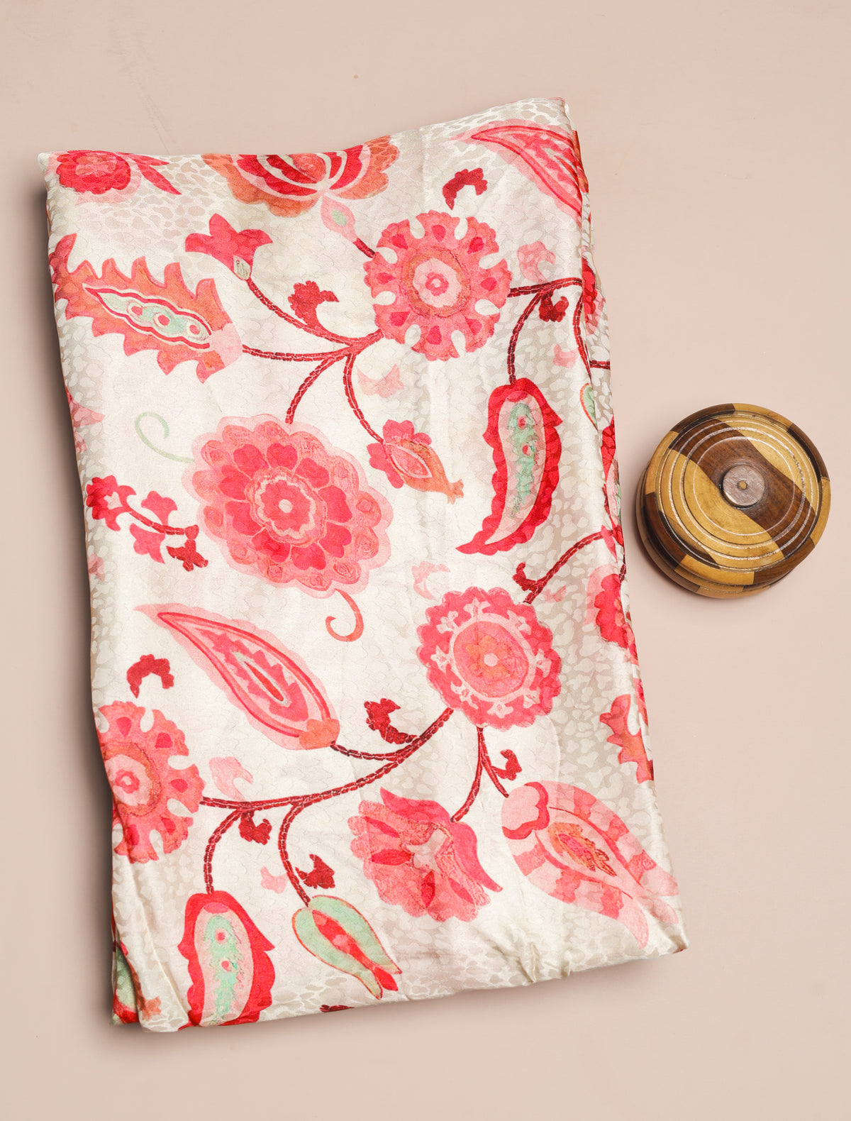 BEMBERG CHIFFON PRINTED FABRIC - PRE-CUT 4 MTRS PIECE