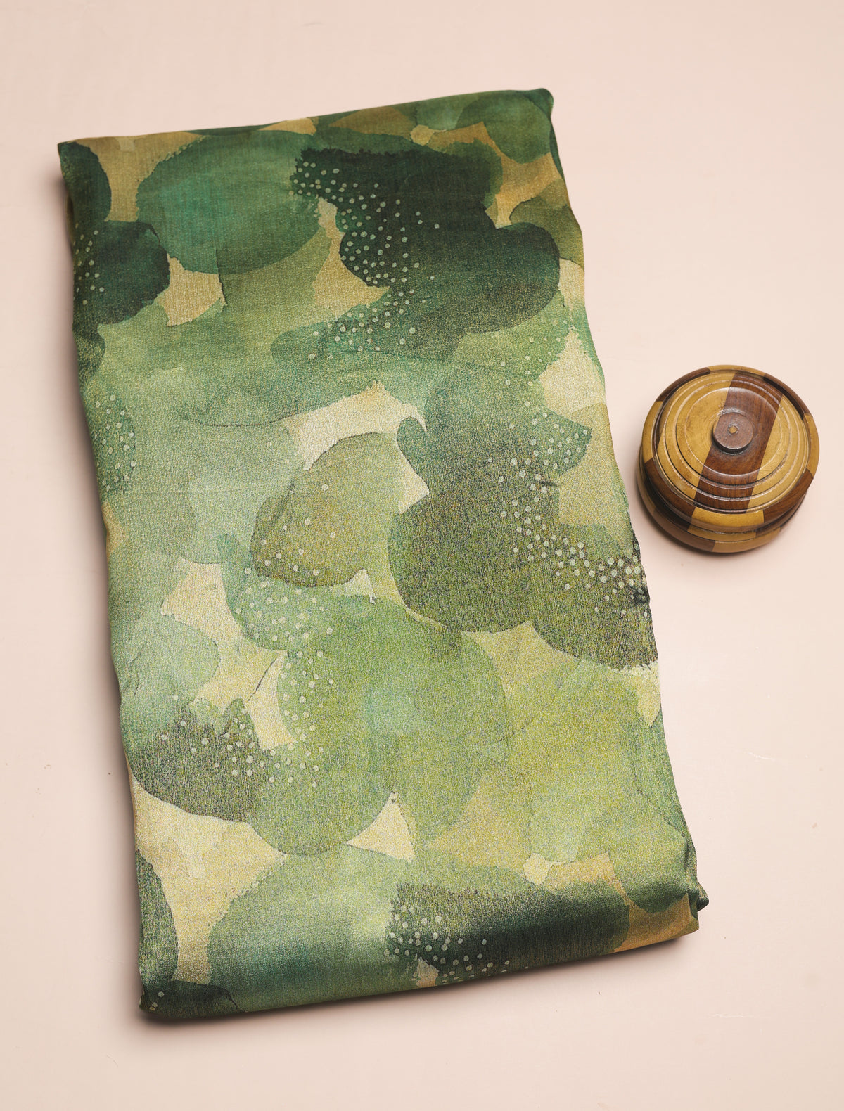 BEMBERG TISSUE SILK PRINTED FABRIC - PRE-CUT 4 MTRS PIECE