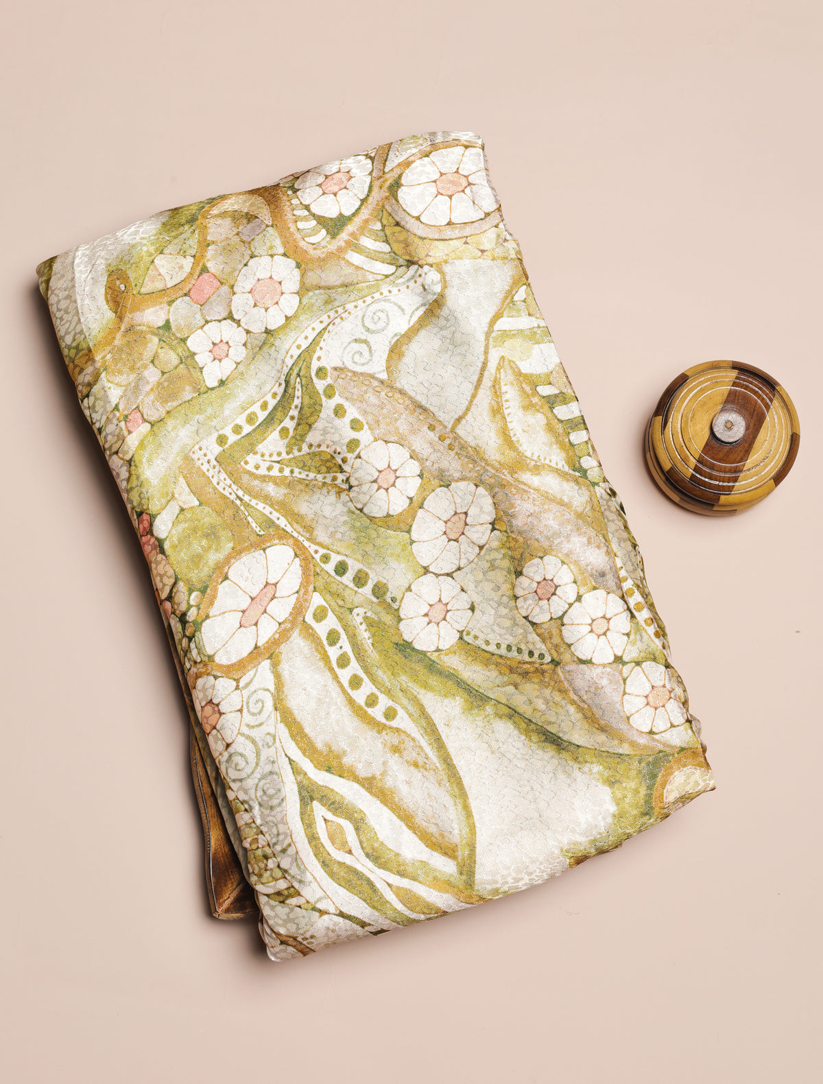 CREPE VISCOSE JACQUARD DIGITAL PRINTED FABRIC