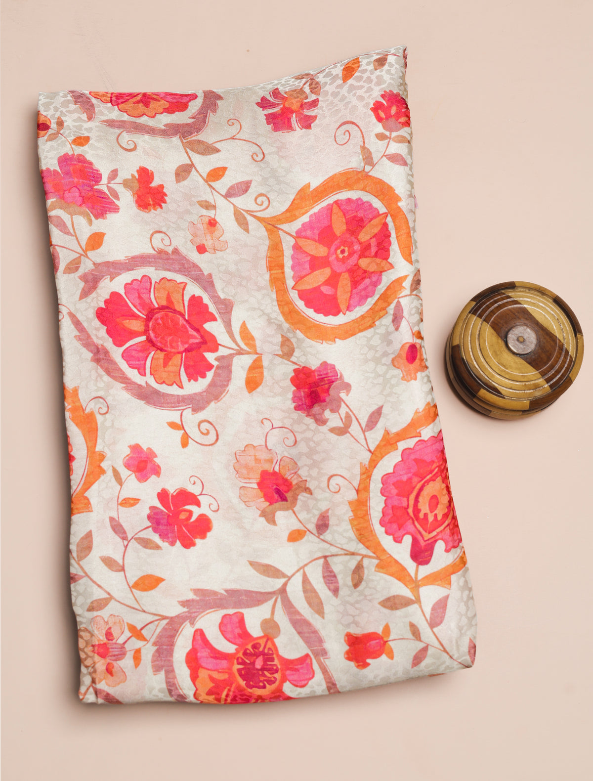 BEMBERG CHIFFON PRINTED FABRIC - PRE-CUT 4 MTRS PIECE