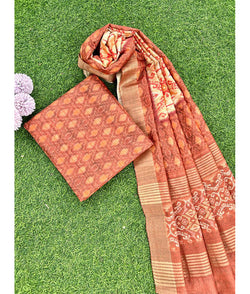 Semi Tussar Ikat Suit Sets