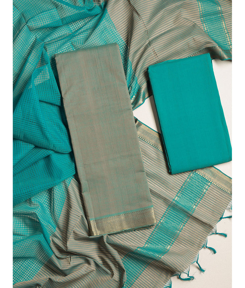 pure handloom mangalgiri suit set