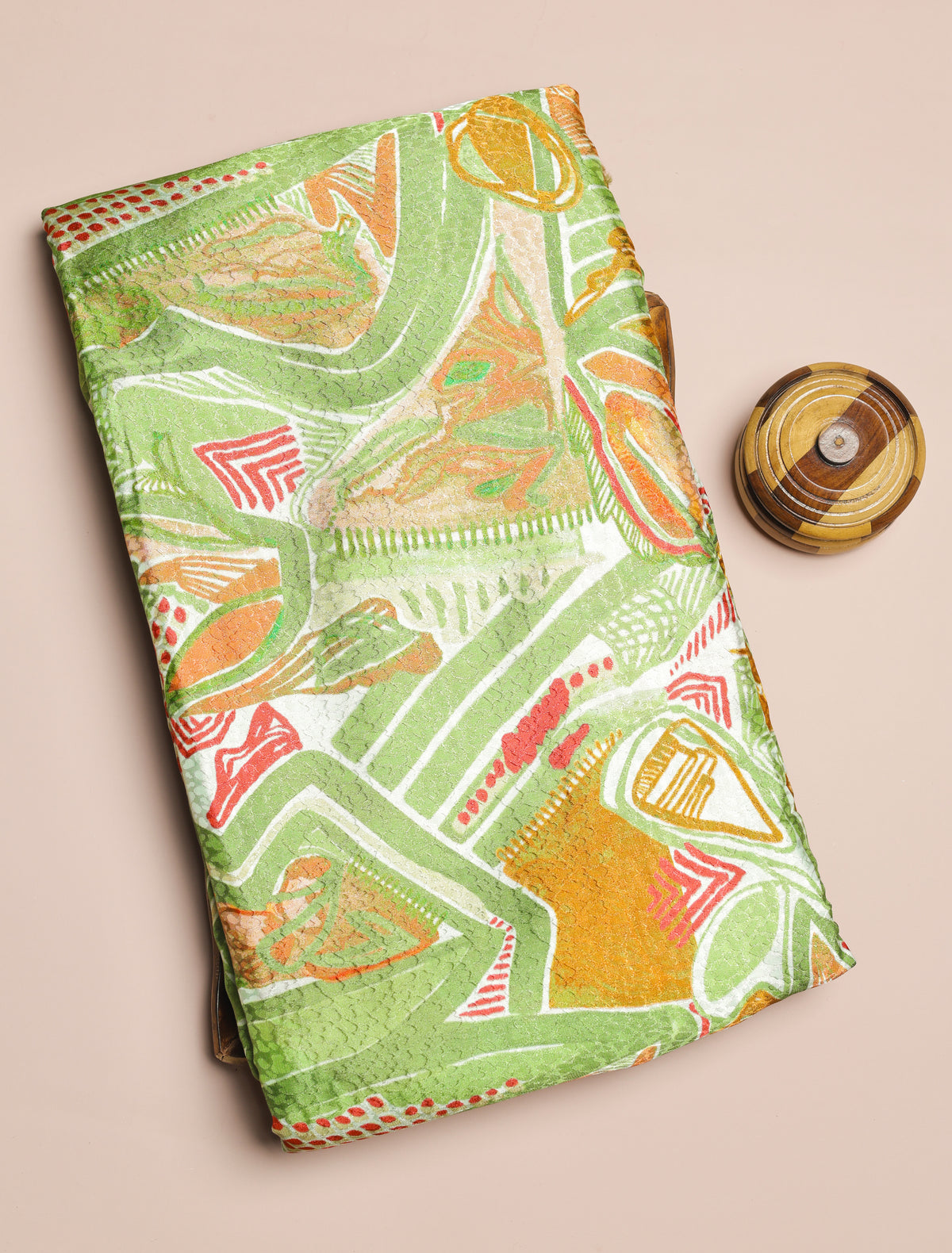 CREPE VISCOSE JACQUARD DIGITAL PRINTED FABRIC
