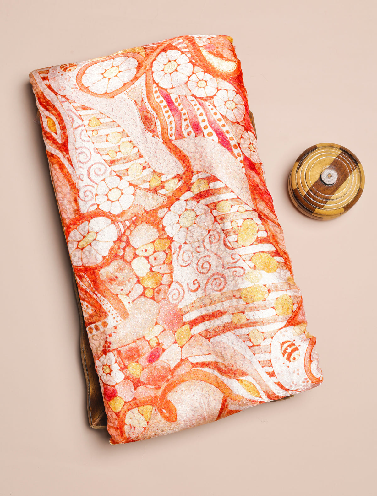 CREPE VISCOSE JACQUARD DIGITAL PRINTED FABRIC