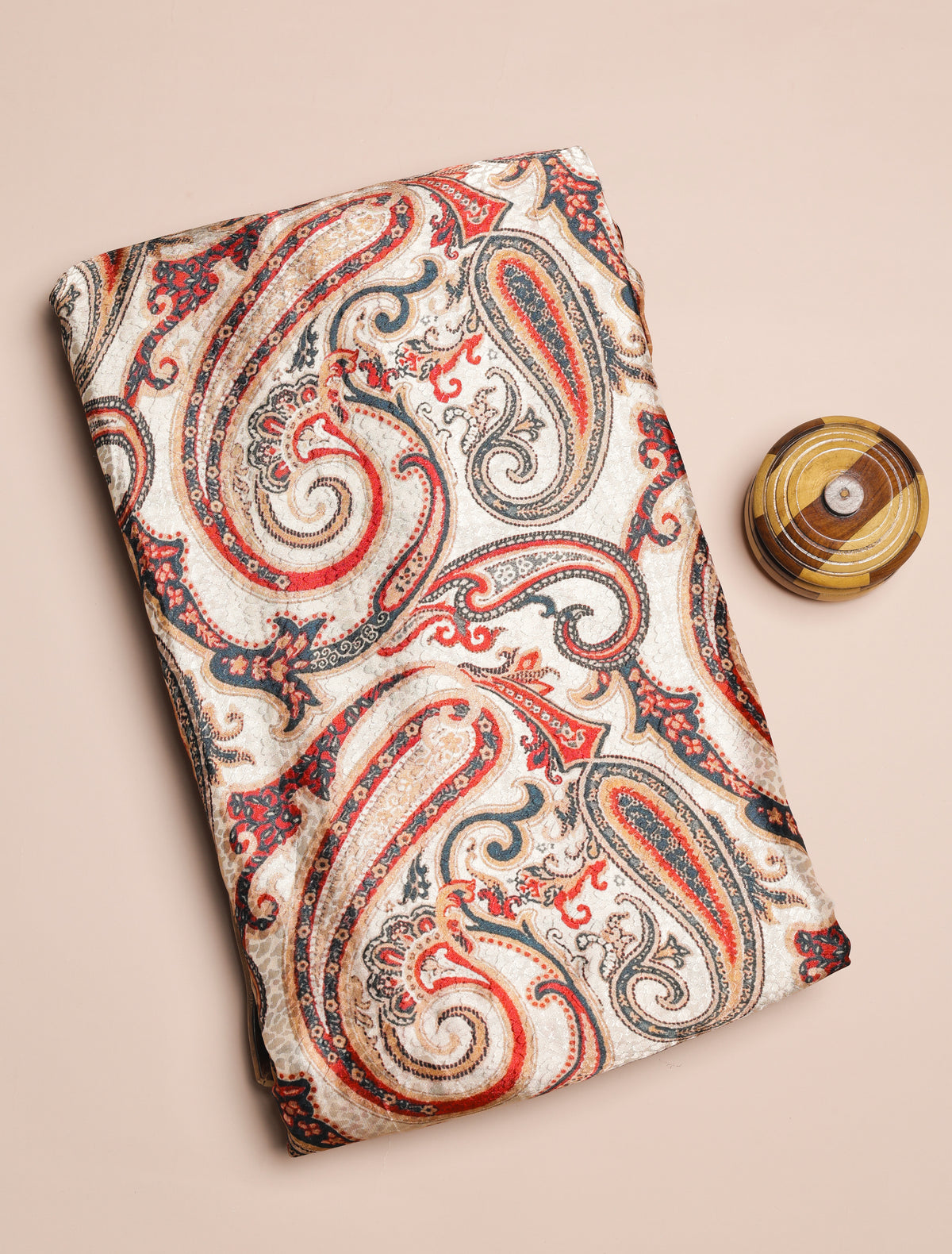 CREPE VISCOSE JACQUARD DIGITAL PRINTED FABRIC