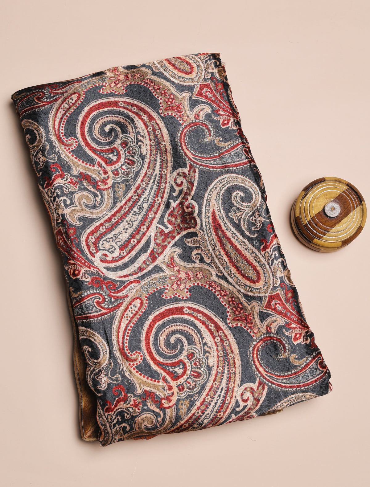 CREPE VISCOSE JACQUARD DIGITAL PRINTED FABRIC