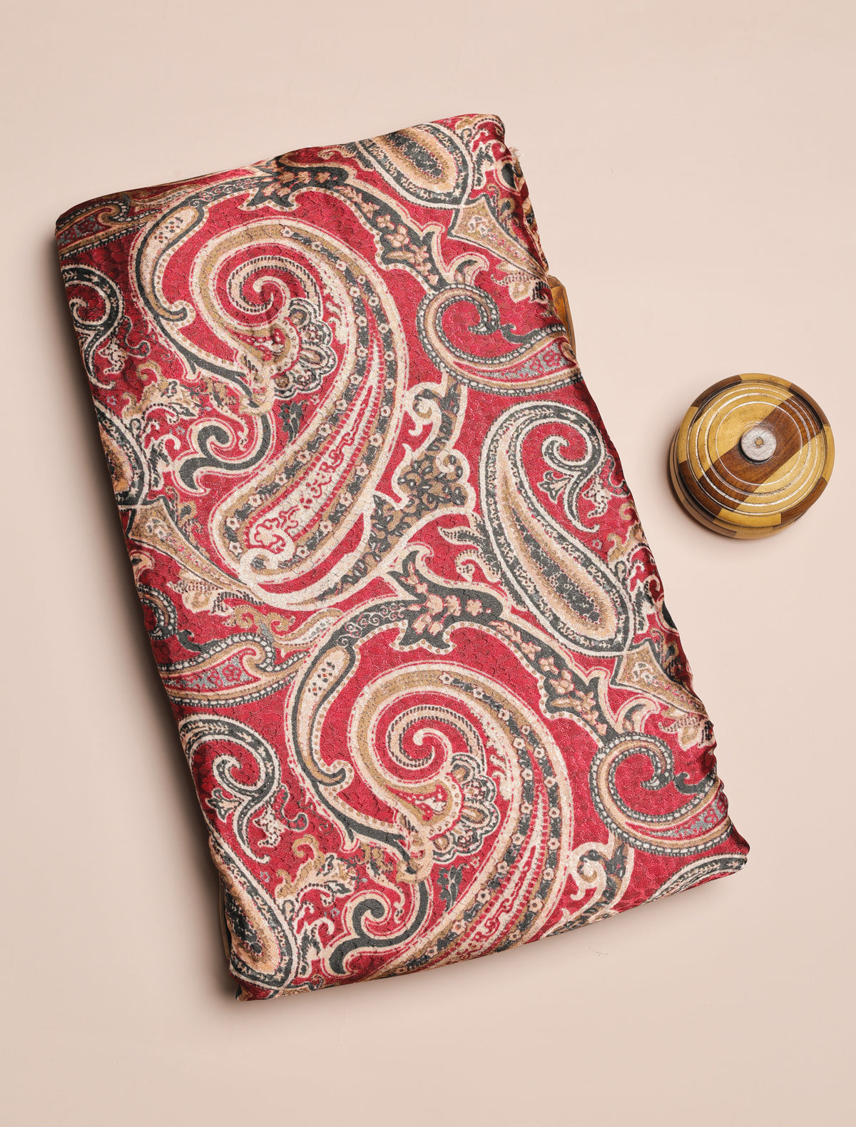 CREPE VISCOSE JACQUARD DIGITAL PRINTED FABRIC