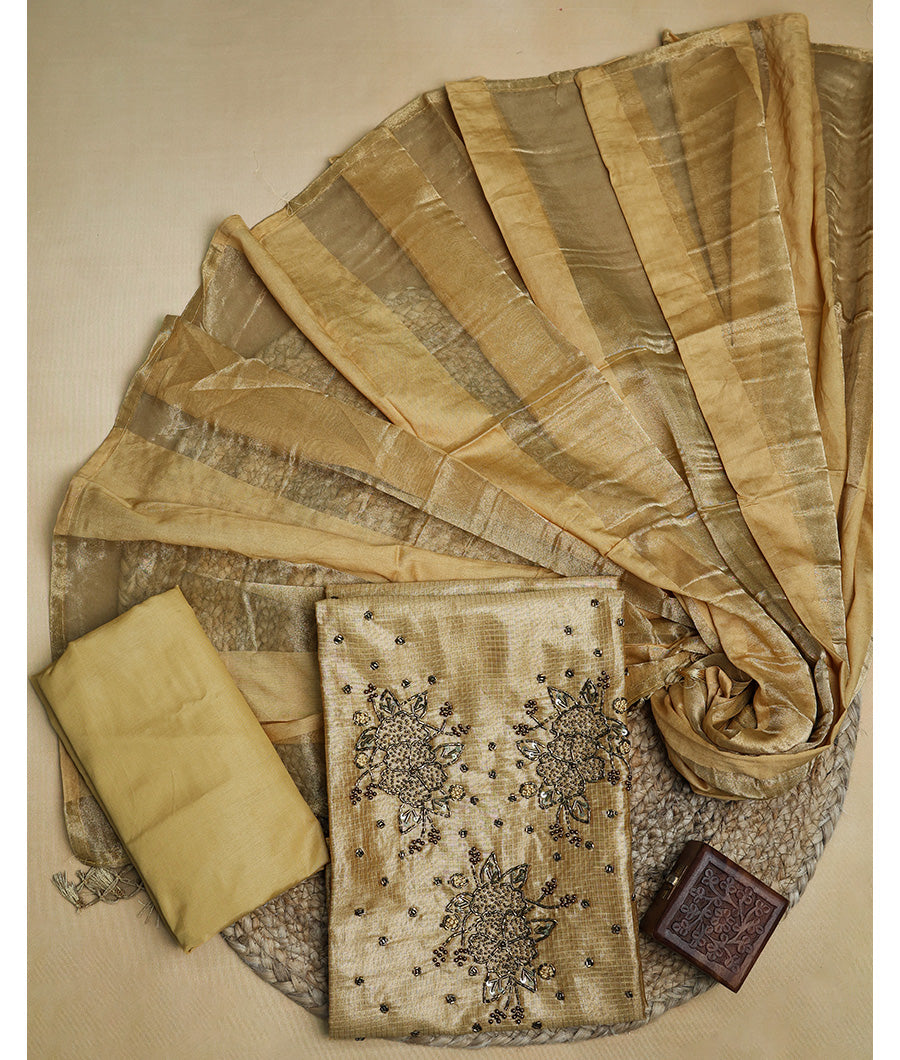 VISCOSE SILK CHECKED SUIT SET