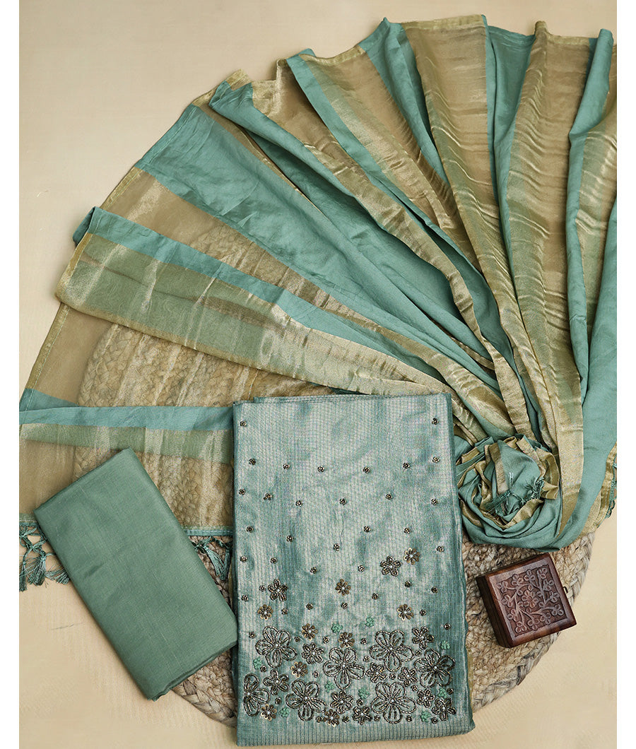 VISCOSE SILK CHECKED SUIT SET
