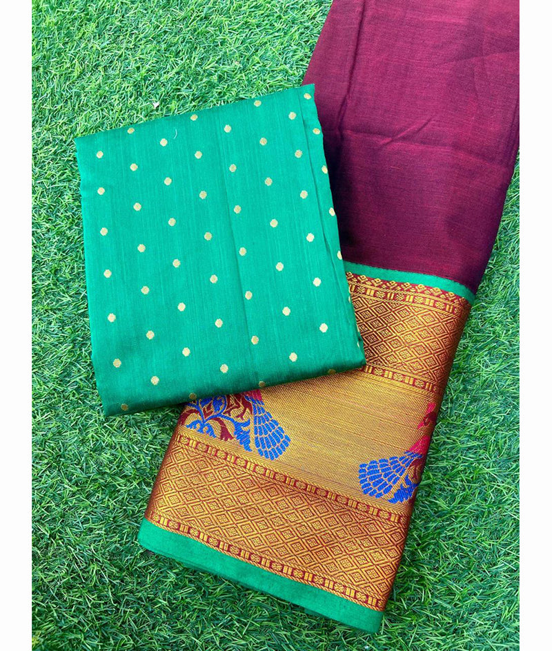 Narayanpet Cotton-Dupion Mix & Match