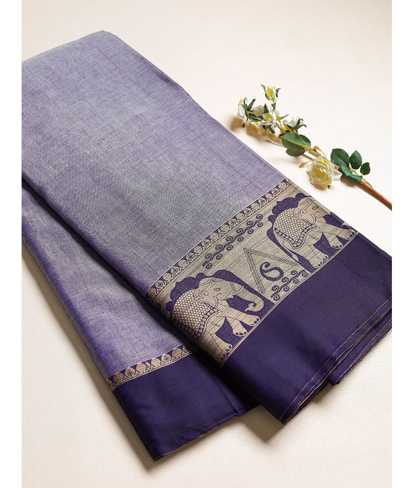 Handloom Cotton Narayanpet Zari Border Fabric