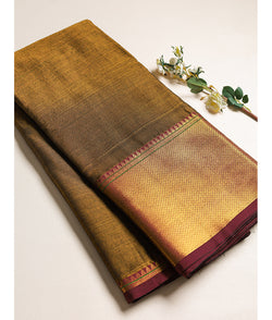 Handloom Cotton Narayanpet Zari Border Fabric