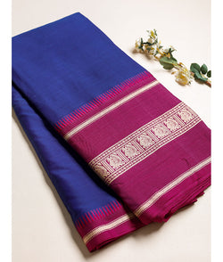 Handloom Cotton Narayanpet Zari Border Fabric