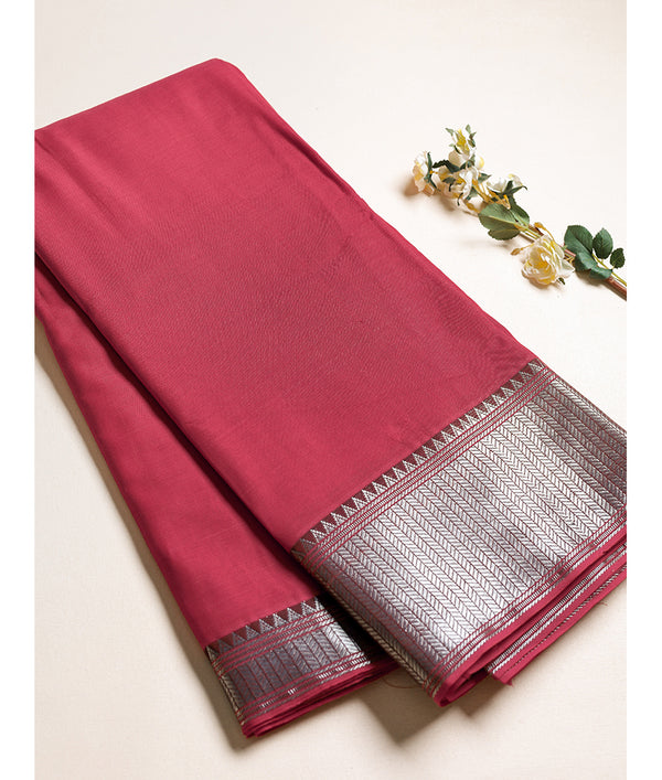 Handloom Cotton Narayanpet Zari Border Fabric