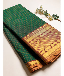 Handloom Cotton Narayanpet Zari Border Fabric