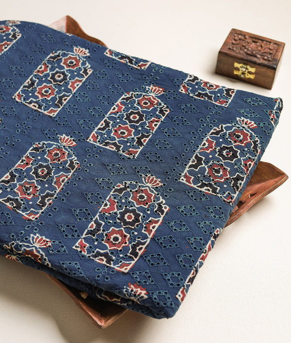 Ajrakh hakoba fabric