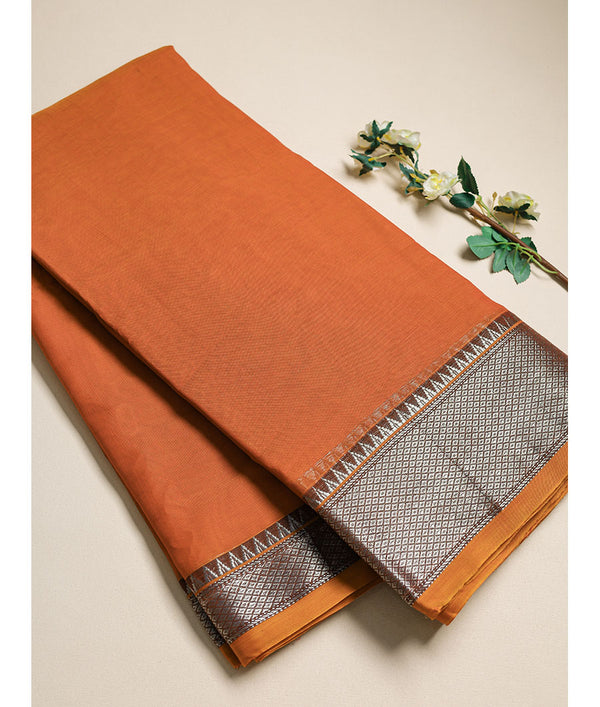 handloom cotton narayanpet zari border fabric