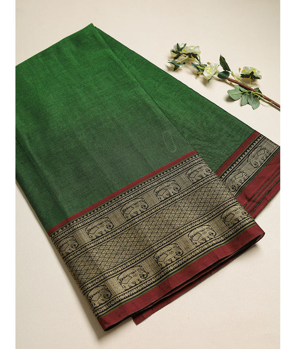 handloom cotton narayanpet zari border fabric