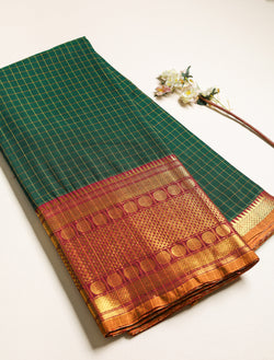 Handloom Cotton Narayanpet Zari Border Fabric