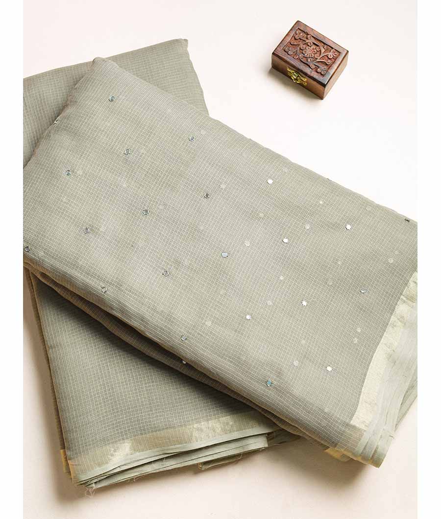 PURE COTTON KOTA MIRROR WORK AND PLAIN FABRIC