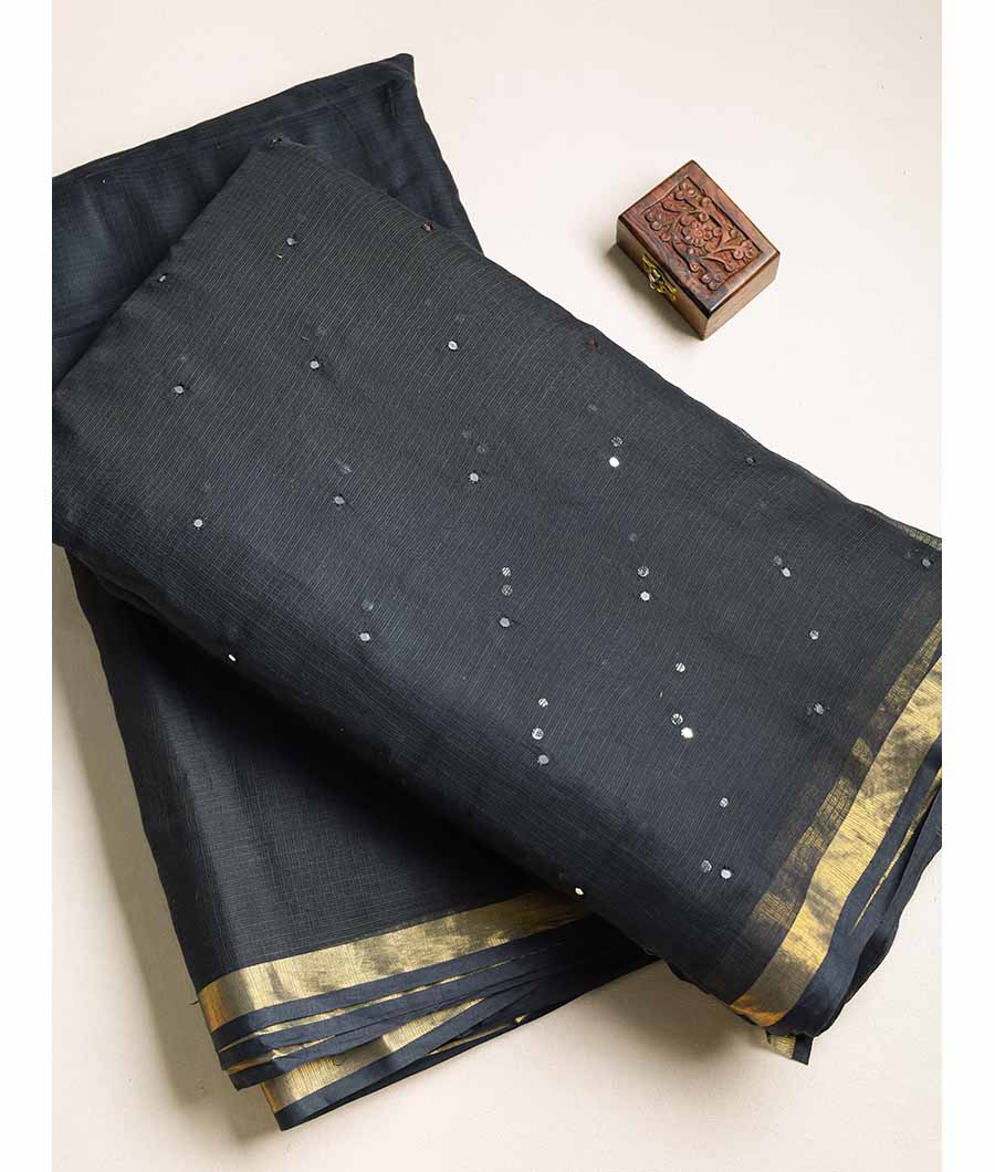 PURE COTTON KOTA MIRROR WORK AND PLAIN FABRIC