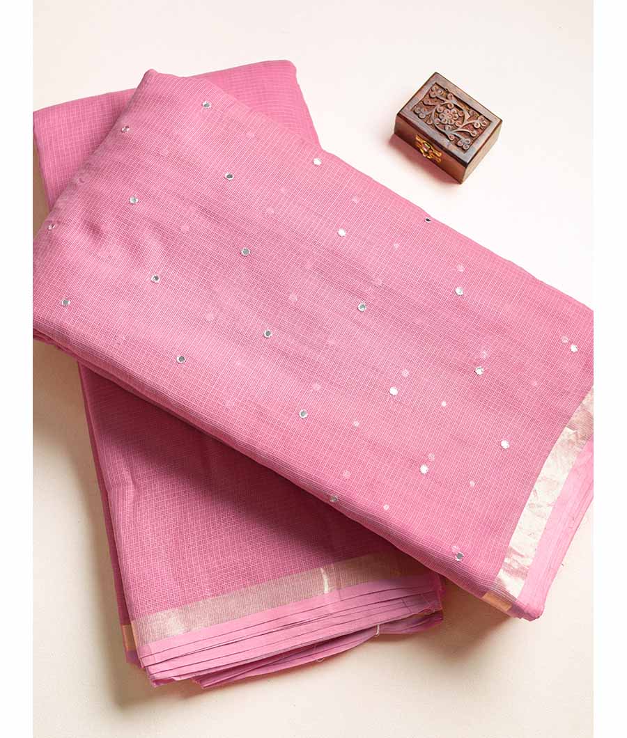 PURE COTTON KOTA MIRROR WORK AND PLAIN FABRIC