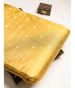 Dupion gold jari butta fabric