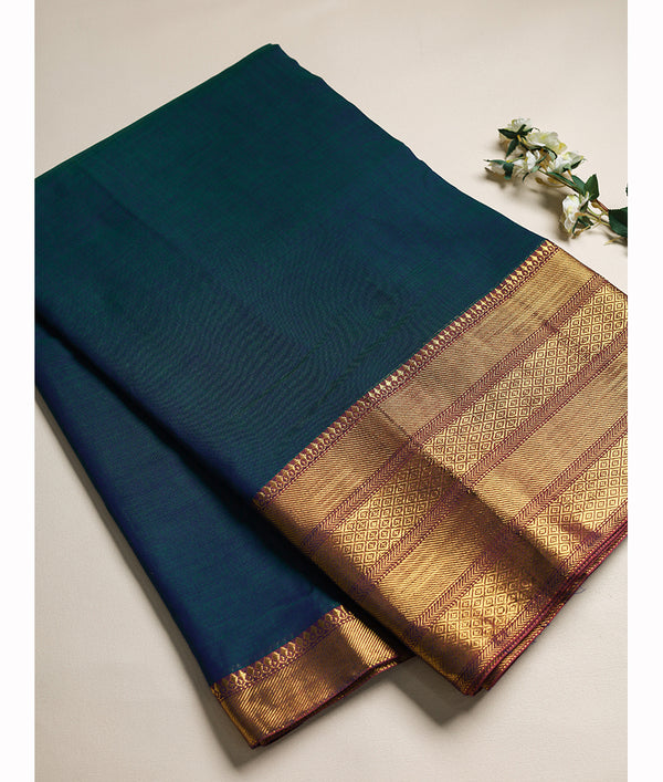 Handloom Cotton Narayanpet Zari Border Fabric