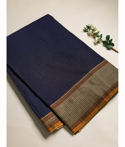 Handloom Cotton Narayanpet Zari Border Fabric