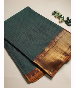 Handloom Cotton Narayanpet Zari Border Fabric