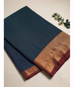 Handloom Cotton Narayanpet Zari Border Fabric