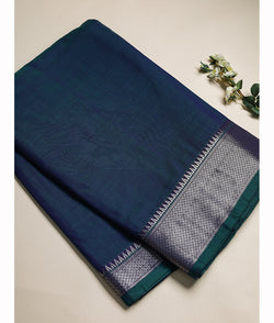 Handloom Cotton Narayanpet Zari Border Fabric