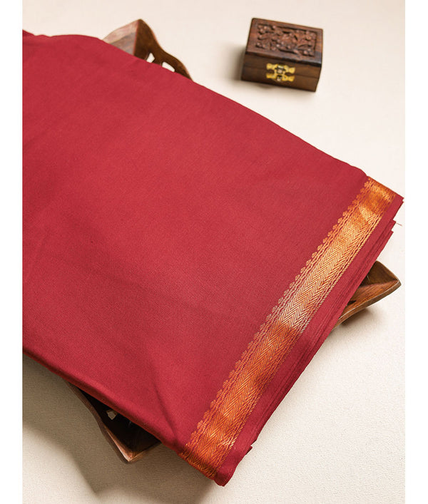 Malai cotton Mangalgiri border fabric