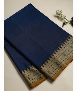 Handloom Cotton Narayanpet Zari Border Fabric