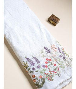 Cotton hakoba embroidery fabric