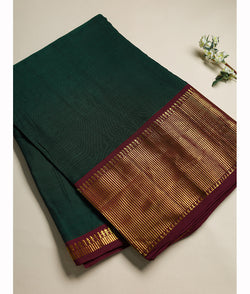 Handloom Cotton Narayanpet Zari Border Fabric