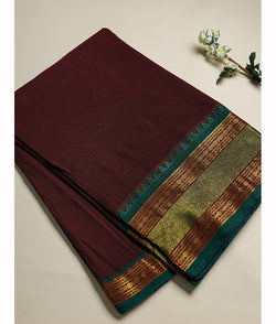 Handloom Cotton Narayanpet Zari Border Fabric