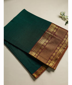 Handloom Cotton Narayanpet Zari Border Fabric