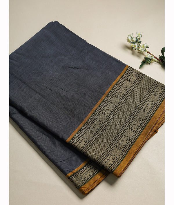 Handloom Cotton Narayanpet Zari Border Fabric