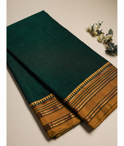 Handloom Cotton Narayanpet Zari Border Fabric