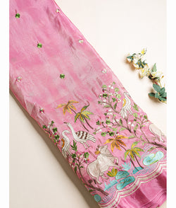 Silk Embroidered Fabric