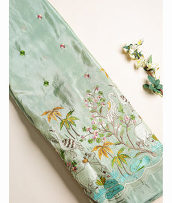 Silk Embroidered Fabric