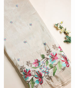 Silk Embroidered Fabric