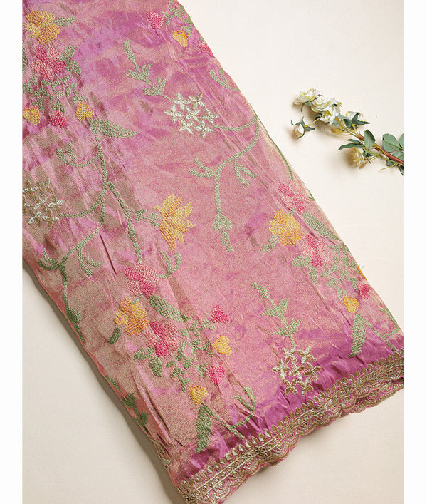 Silk Embroidered Fabric