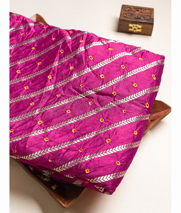 CRUSHED PURE BANARASI SILK FABRIC